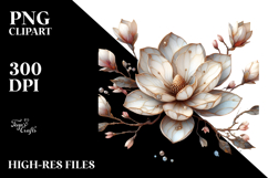 magnolia Made of , Colorful PNG Product Image 2