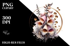 Abstract Shiny Foxglove | Sublimation | Clipart Product Image 3