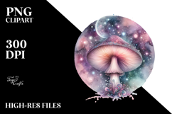 Mystical Celestial Mushroom, Transparent PNG Product Image 2