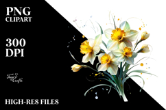 Golden Daffodil Made of PNG Product Image 2