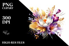 Vibrant Crocus Splash | Sublimation | Clipart Product Image 3