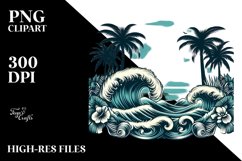 Vintage Waves Clipart Product Image 1