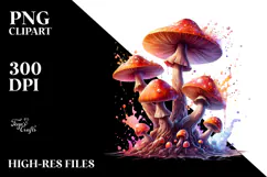 Glossy Magical Mushroom, Transparent PNG Product Image 2