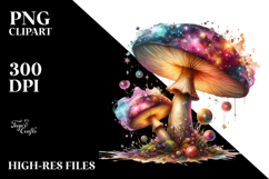 Glossy Magical Mushroom, Transparent PNG Product Image 2
