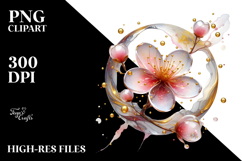 Abstract Cherry Blossom PNG Product Image 2