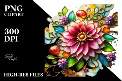 Watercolor Luxury Flower Splash Clipart Product Image 3