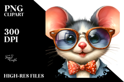 Funny Mouse Portrait, Transparent PNG Product Image 2