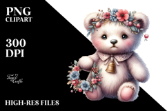 Digital Baby Bear, Watercolor Art Product Image 2