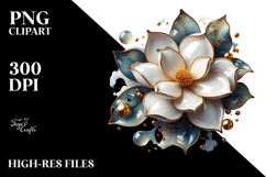 Abstract Glossy Gardenia Transparent PNG Product Image 2