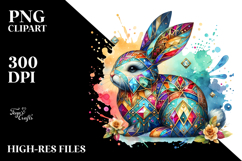 Colorful Bunny Diamonds PNG Product Image 2