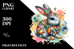 Colorful Bunny Diamonds PNG Product Image 2