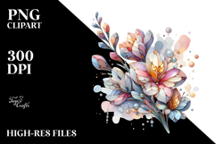 Abstract Glossy Diamond Freesia PNG Product Image 2