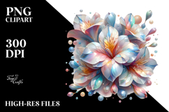 Abstract Glossy Diamond Freesia PNG Product Image 2