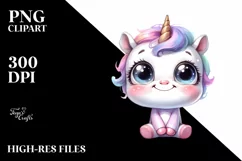 Expressive Unicorn with Large Goofy Smile PNG Product Image 3