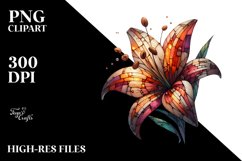 Abstract Lily | Sublimation Clipart Product Image 3