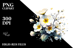 Primrose Watercolor Splash PNG Product Image 2