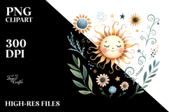 Simple Whimsical Sun, High-Res PNG Product Image 2