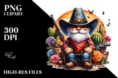 Vibrant Cowboy Gnome PNG Product Image 3