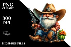 Vibrant Cowboy Gnome, High-Res PNG Product Image 1
