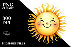 Very Simple Smiling Sun, High-Res PNG Product Image 2