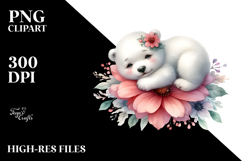 Sleeping Baby Polar Bear Product Image 2