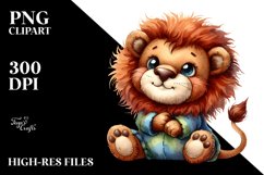 Adorable Vibrant Brownish Lion Plush | Clipart Product Image 1