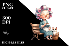 Old Lady Tea Cup Bench Product Image 2