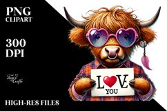Colorful Heart Sunglasses Art PNG Product Image 2