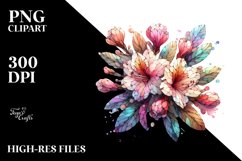 Wooden Small Stained Rhododendron PNG Product Image 2