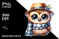 Cute Baby Owl PNG Product Image 2