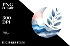 Simple Half Moon, Transparent PNG Product Image 2