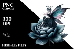 Gothic Fairy Flower PNG Product Image 2