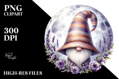 Gnome with Marigold Floral Frame JPEG Product Image 2