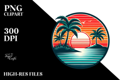 Retro Island Sunset Tumbler Product Image 2