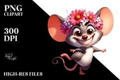 Goofy Mouse with Flower Crown Product Image 2