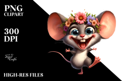 Goofy Mouse with Flower Crown Product Image 2