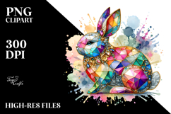 Colorful Bunny Diamonds PNG Product Image 2