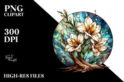 Abstract Stained Freesia | Sublimation | Clipart Product Image 1