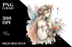 Washed Boho Fairy | Sublimation | PNG Clipart Product Image 3
