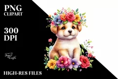 Vibrant Zebra with Flower Crown, Transparent PNG Product Image 3
