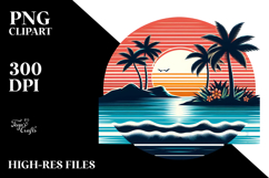 Retro Island Sunset Tumbler Product Image 2