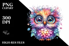 Cute Baby Owl Eyes | Sublimation Clipart Product Image 3