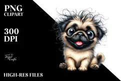 Cute Baby Yorkipoo PNG Product Image 2
