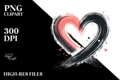 Heart with Wings, Stylish PNG Product Image 2