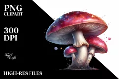 Detailed Shiny Mushroom PNG Product Image 1