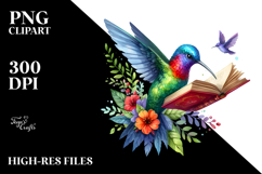 Vibrant Book Reading Clipart Product Image 2