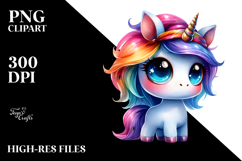 Vibrant Unicorn Dancing with Cool Haircut, PNG Product Image 2