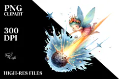 Colorful Cute Fairy Diving Meteor Product Image 2