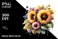 Washed Watercolor Sunflower, 20 oz Tumbler Product Image 2