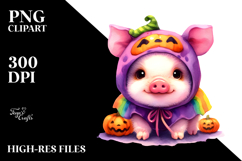 Style Halloween Pig PNG Product Image 2